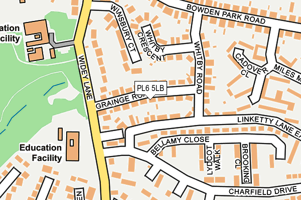 PL6 5LB map - OS OpenMap – Local (Ordnance Survey)
