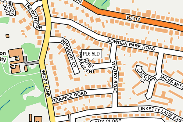 PL6 5LD map - OS OpenMap – Local (Ordnance Survey)