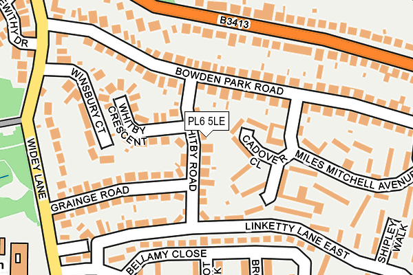 PL6 5LE map - OS OpenMap – Local (Ordnance Survey)