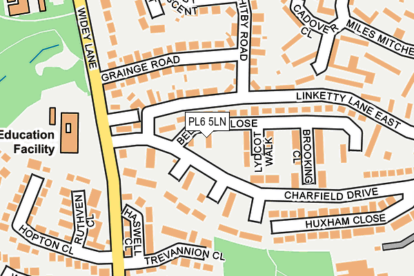 PL6 5LN map - OS OpenMap – Local (Ordnance Survey)