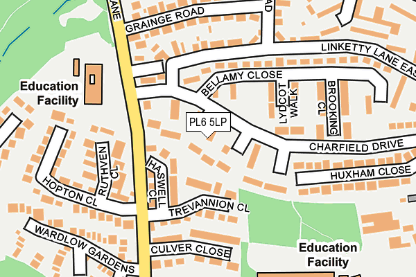 PL6 5LP map - OS OpenMap – Local (Ordnance Survey)