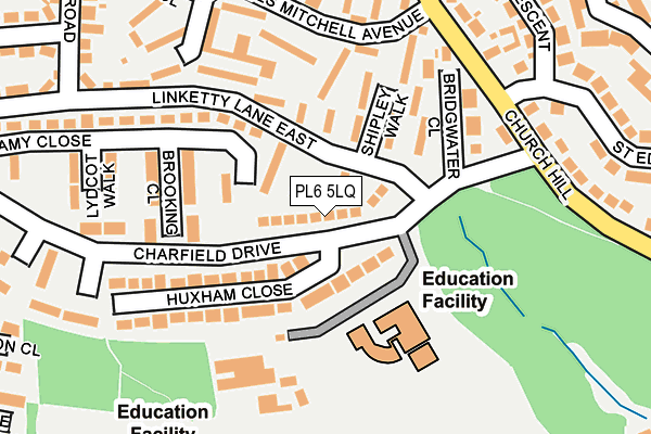 PL6 5LQ map - OS OpenMap – Local (Ordnance Survey)
