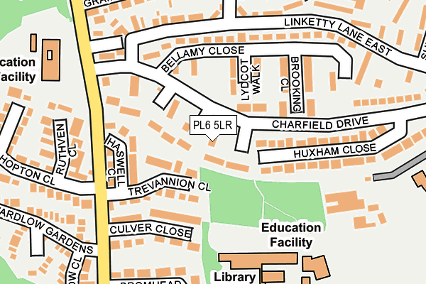 PL6 5LR map - OS OpenMap – Local (Ordnance Survey)