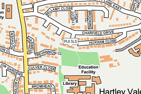 PL6 5LS map - OS OpenMap – Local (Ordnance Survey)