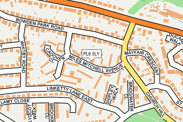 PL6 5LY map - OS OpenMap – Local (Ordnance Survey)