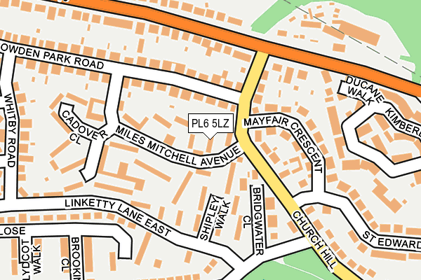 PL6 5LZ map - OS OpenMap – Local (Ordnance Survey)