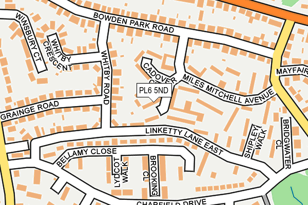 PL6 5ND map - OS OpenMap – Local (Ordnance Survey)