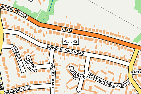 PL6 5NG map - OS OpenMap – Local (Ordnance Survey)