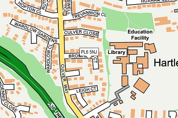 PL6 5NJ map - OS OpenMap – Local (Ordnance Survey)