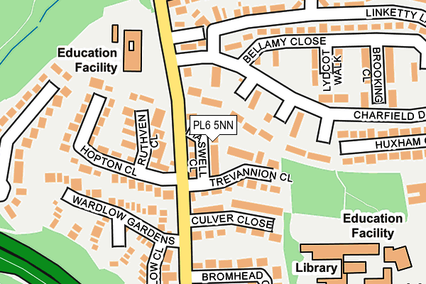 PL6 5NN map - OS OpenMap – Local (Ordnance Survey)