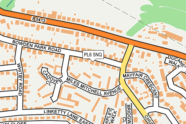 PL6 5NQ map - OS OpenMap – Local (Ordnance Survey)