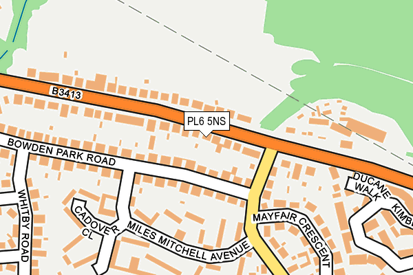 PL6 5NS map - OS OpenMap – Local (Ordnance Survey)