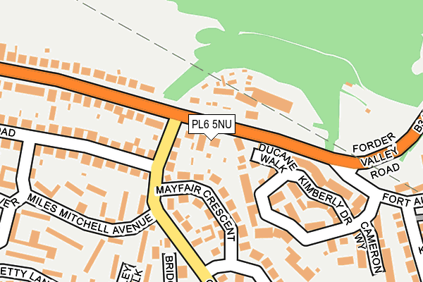 PL6 5NU map - OS OpenMap – Local (Ordnance Survey)