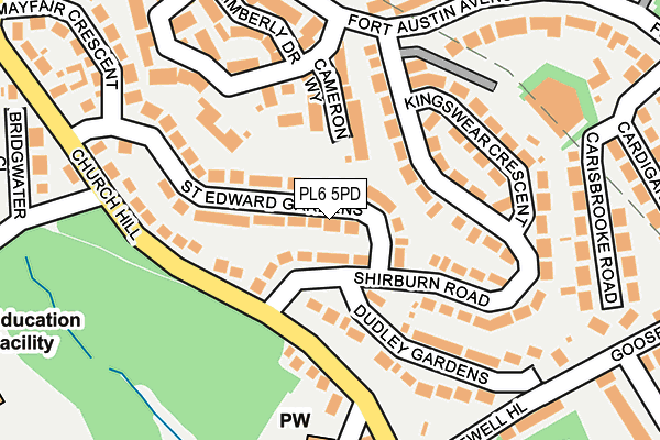 PL6 5PD map - OS OpenMap – Local (Ordnance Survey)