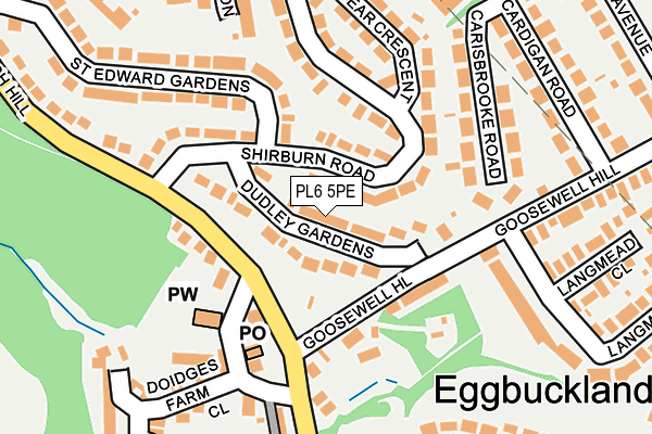 PL6 5PE map - OS OpenMap – Local (Ordnance Survey)