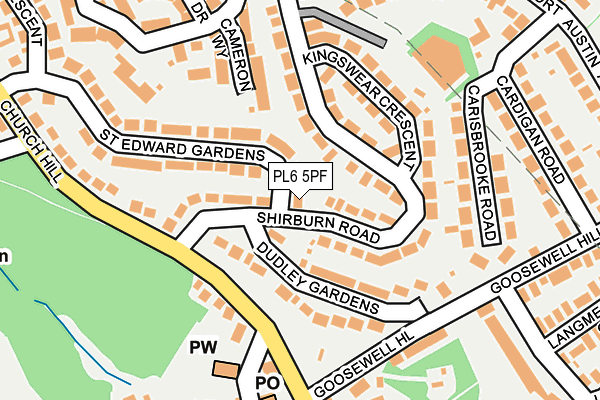 PL6 5PF map - OS OpenMap – Local (Ordnance Survey)