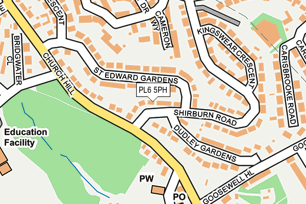 PL6 5PH map - OS OpenMap – Local (Ordnance Survey)