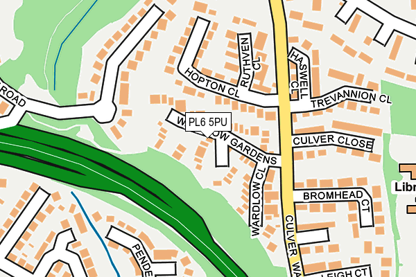 PL6 5PU map - OS OpenMap – Local (Ordnance Survey)