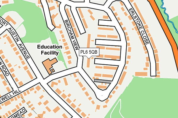 PL6 5QB map - OS OpenMap – Local (Ordnance Survey)