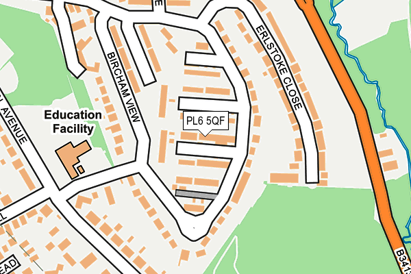 PL6 5QF map - OS OpenMap – Local (Ordnance Survey)