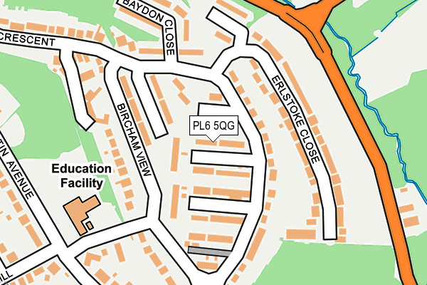 PL6 5QG map - OS OpenMap – Local (Ordnance Survey)