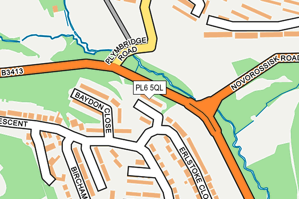 PL6 5QL map - OS OpenMap – Local (Ordnance Survey)