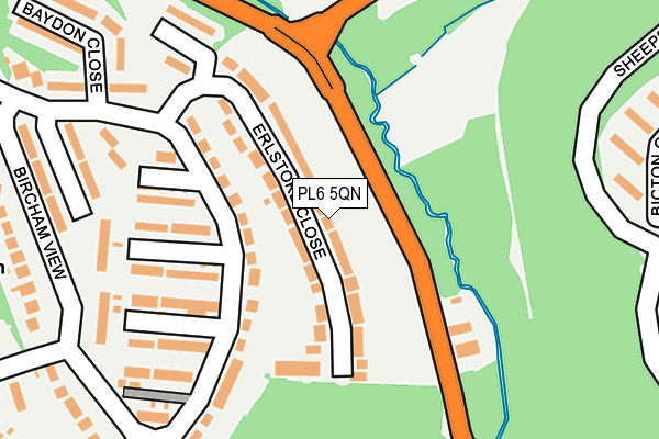 PL6 5QN map - OS OpenMap – Local (Ordnance Survey)
