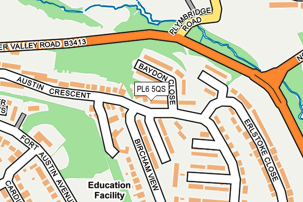 PL6 5QS map - OS OpenMap – Local (Ordnance Survey)