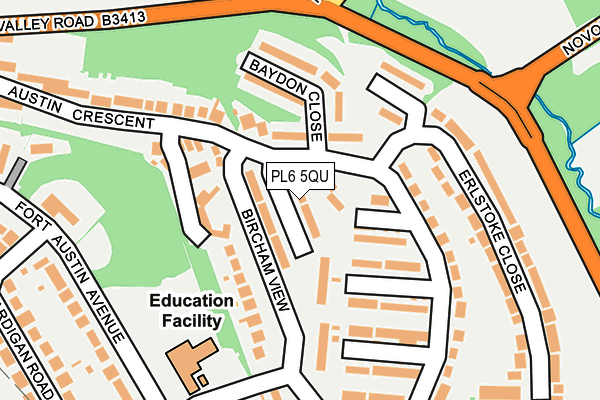 PL6 5QU map - OS OpenMap – Local (Ordnance Survey)