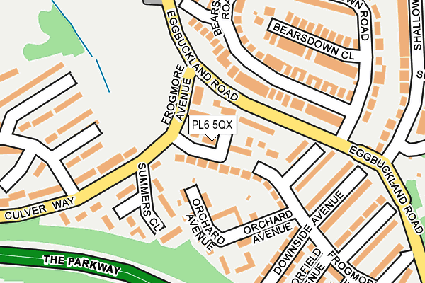 PL6 5QX map - OS OpenMap – Local (Ordnance Survey)