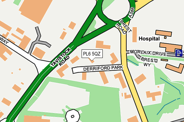 PL6 5QZ map - OS OpenMap – Local (Ordnance Survey)