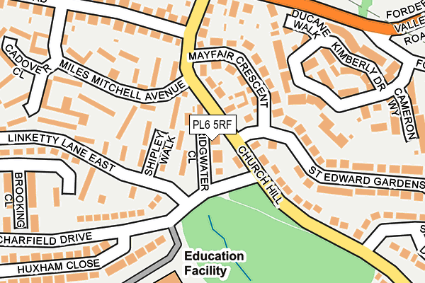 PL6 5RF map - OS OpenMap – Local (Ordnance Survey)