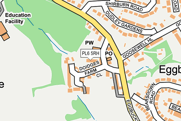 PL6 5RH map - OS OpenMap – Local (Ordnance Survey)