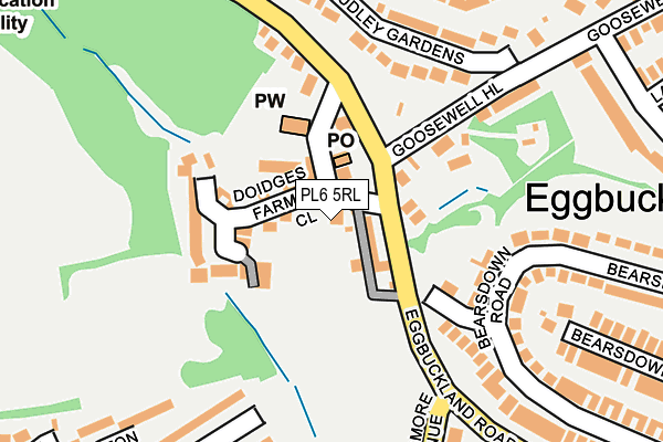 PL6 5RL map - OS OpenMap – Local (Ordnance Survey)