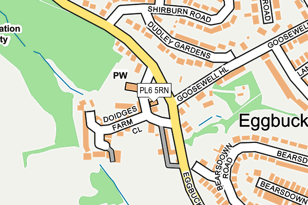 PL6 5RN map - OS OpenMap – Local (Ordnance Survey)
