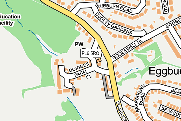 PL6 5RQ map - OS OpenMap – Local (Ordnance Survey)