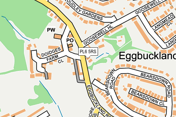 PL6 5RS map - OS OpenMap – Local (Ordnance Survey)