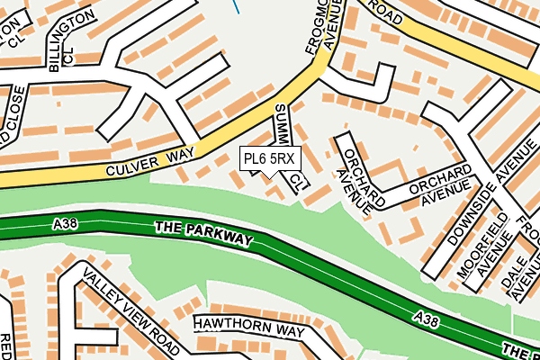 PL6 5RX map - OS OpenMap – Local (Ordnance Survey)