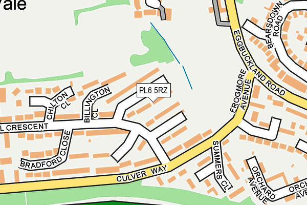 PL6 5RZ map - OS OpenMap – Local (Ordnance Survey)
