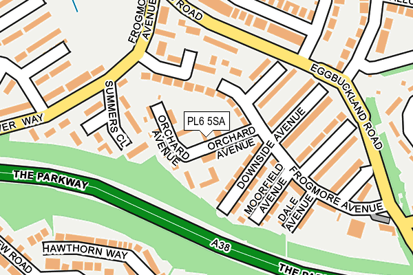 PL6 5SA map - OS OpenMap – Local (Ordnance Survey)