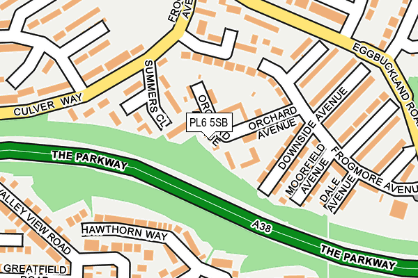PL6 5SB map - OS OpenMap – Local (Ordnance Survey)