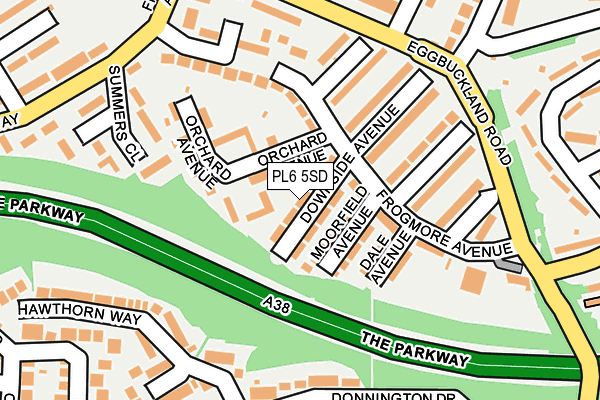 PL6 5SD map - OS OpenMap – Local (Ordnance Survey)
