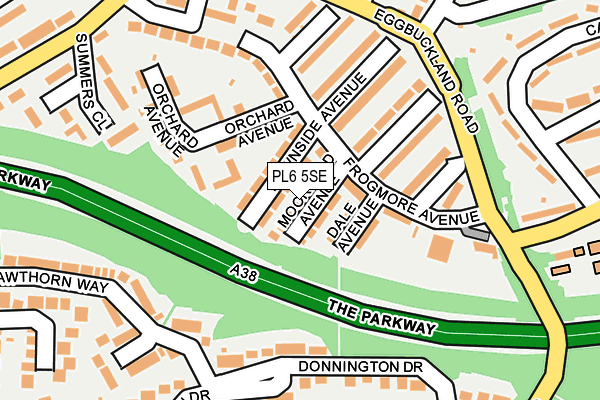 PL6 5SE map - OS OpenMap – Local (Ordnance Survey)