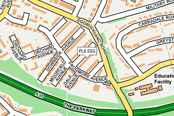 PL6 5SG map - OS OpenMap – Local (Ordnance Survey)