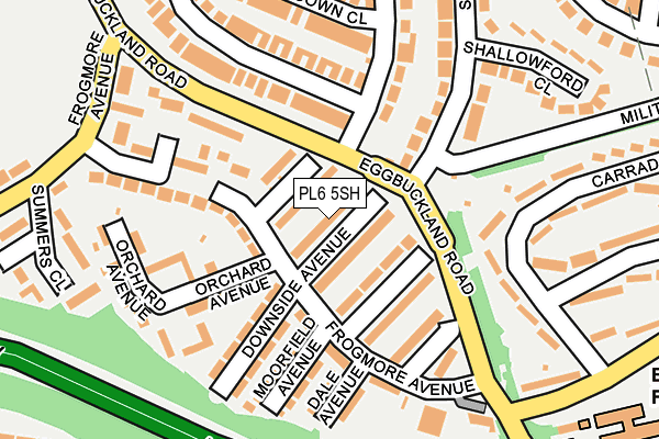 PL6 5SH map - OS OpenMap – Local (Ordnance Survey)
