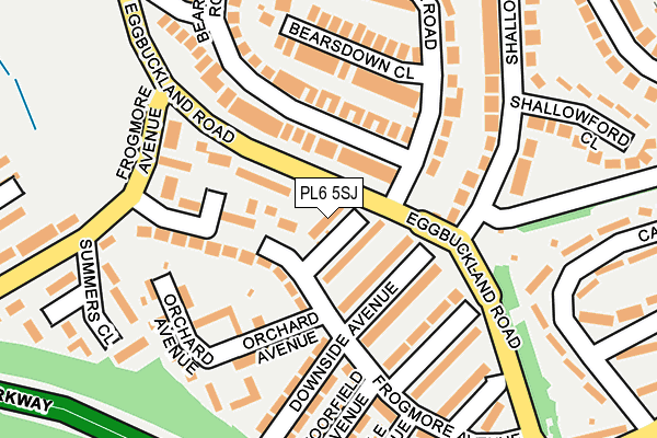 PL6 5SJ map - OS OpenMap – Local (Ordnance Survey)