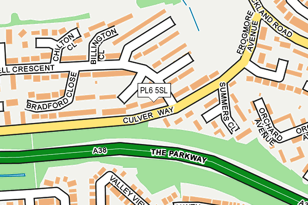 PL6 5SL map - OS OpenMap – Local (Ordnance Survey)