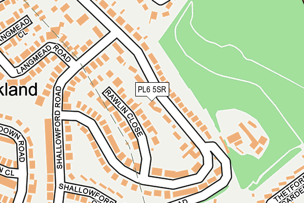 PL6 5SR map - OS OpenMap – Local (Ordnance Survey)