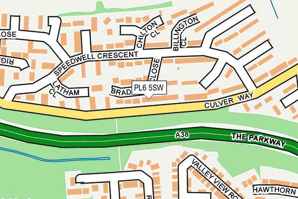 PL6 5SW map - OS OpenMap – Local (Ordnance Survey)