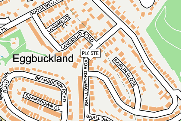 PL6 5TE map - OS OpenMap – Local (Ordnance Survey)